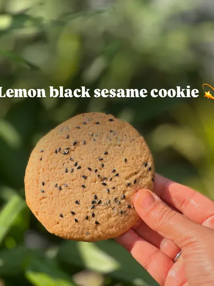 For a more unique flavor, try my lemon black sesame cookie. It has a zesty, nutty taste that is so refreshing.
