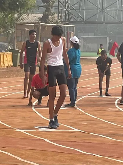 On the track, ready to compete. We prepare our athletes mentally and physically for every race.