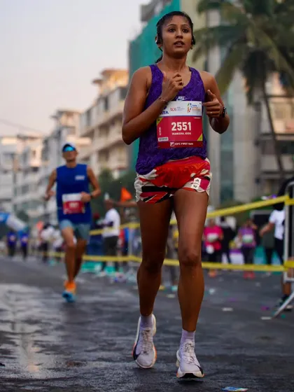 My second year and second podium at the Tata Mumbai Marathon. When the winds of change blow, we build windmills.