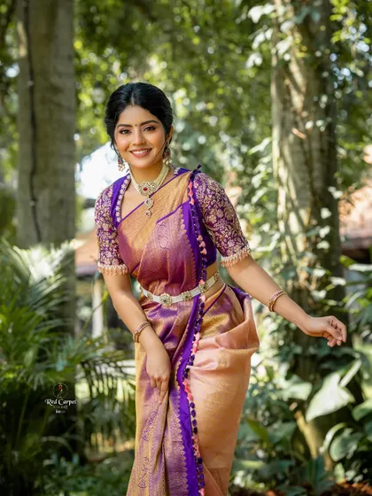 A happy, smiling shot of Megha Shetty. It was such a pleasure to style her for this special project celebrating womanhood.