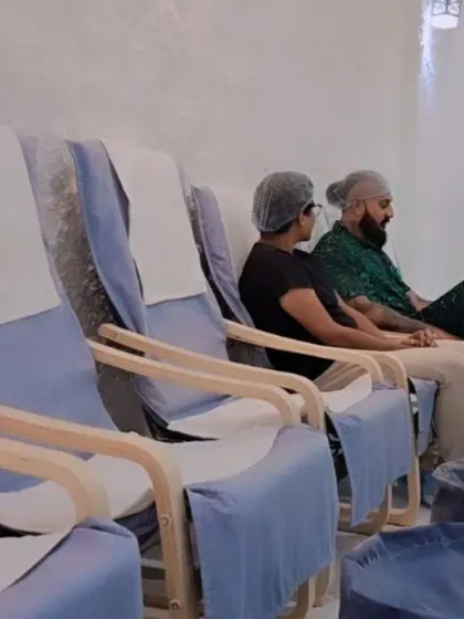 Healing happens here. I was happy to host this guest, who is relaxing in our Salt Cave. This therapy is the ultimate self-care, helping to cleanse your lungs of pollutants and improve endurance.