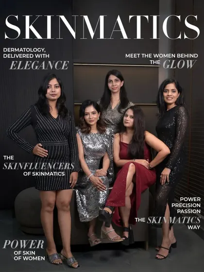 We are the women behind the glow at Skinmatics. We are doctors, artists, and innovators, swapping our white coats for sequins to celebrate the science and style behind our practice.
