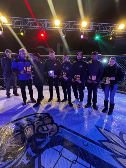 Our officiating team being recognized for their professionalism and sharp judgment at a major event.
