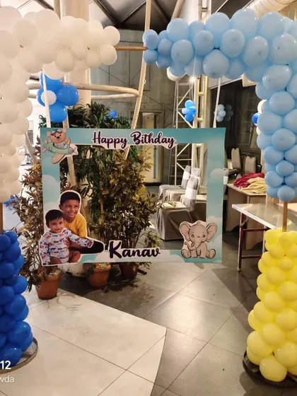 A simple and cute photo frame prop for Kanav's birthday, perfect for capturing fun pictures.