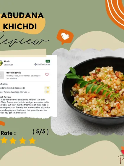 The reviews for my bestseller Sabudana Khichdi are always a delight to read. I'm so glad customers can feel the freshness in every bite.