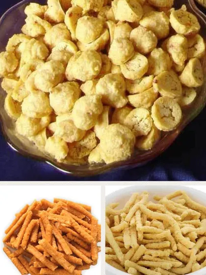 Authentic Rajasthani Mangodi, or sun-dried moong dal vadi. This collage shows both the plain and masala varieties, which are essential for making traditional Marwari dishes.