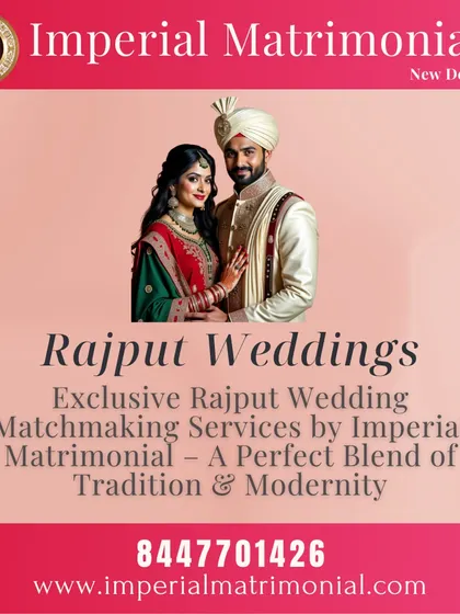 Our exclusive matchmaking services for Rajput weddings represent a perfect blend of tradition and modernity. We connect families who value the rich cultural legacy of the Rajput community.