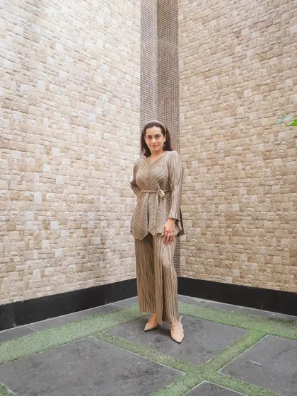 I'm so excited to announce the launch of my own clothing brand, Shop Ur Style Coach. This co-ord set is from my first collection, designed to be versatile, elegant, and empowering.