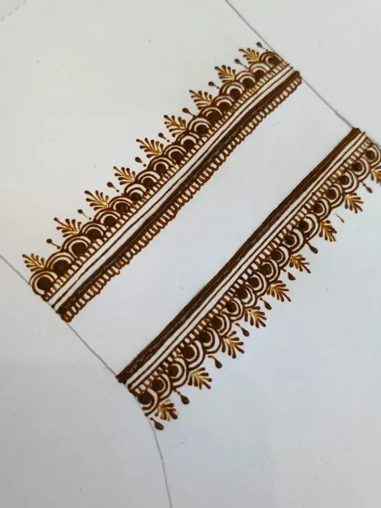 Here, I've added another layer of detail to the basic border. This shows how you can build up complexity step-by-step to create a richer design.