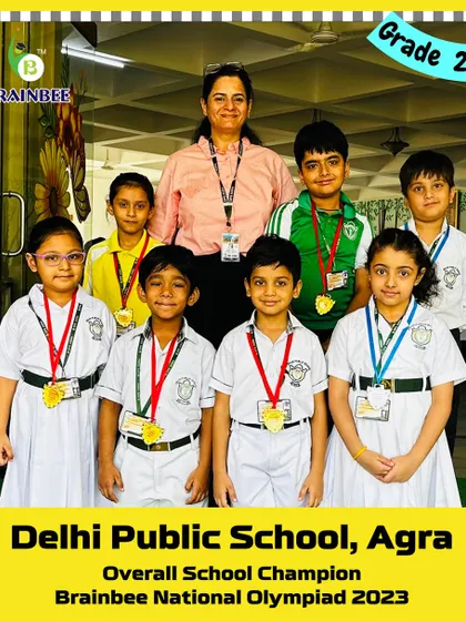 The talented students of Grade 2A from DPS Agra, our 2023 Overall School Champion.