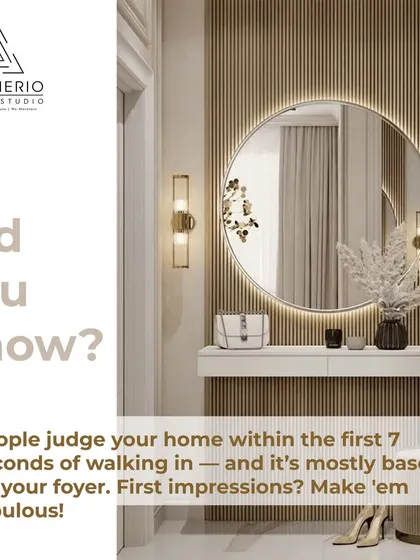 Did you know people judge your home within the first 7 seconds? This fun fact highlights the importance of a fabulous foyer. First impressions matter!