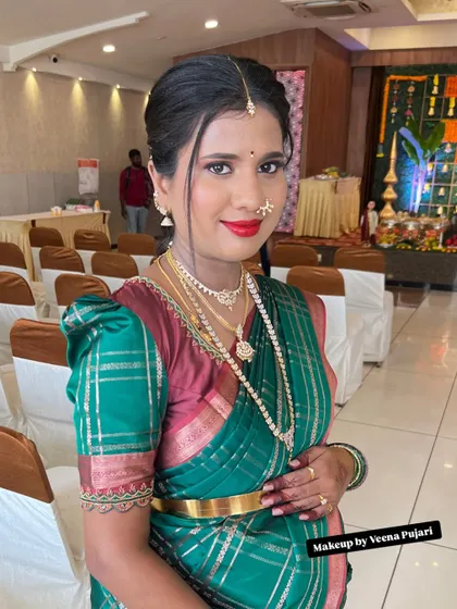Another shot of this client, smiling and looking radiant. The makeup is designed to look great in the lighting of event halls.