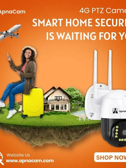 Smart home security is waiting for you. Our 4G PTZ camera allows you to travel without worry, knowing you can monitor your home from anywhere in the world.