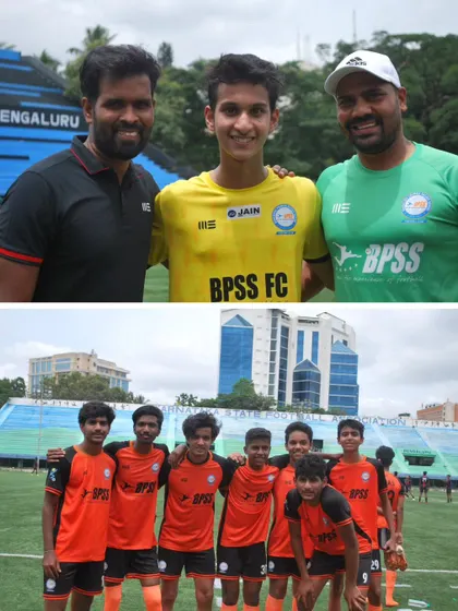 Smiles and team spirit after a U-17 match. I foster strong bonds between players and coaches, creating a supportive environment for growth.