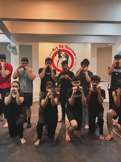 The Muay Thai crew after a great session with Coach Saurav. The energy and effort from everyone make each class an incredible experience.