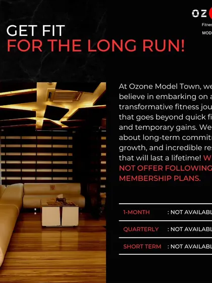 Get fit for the long run. We believe in transformative journeys, which is why we only offer annual memberships and do not provide short-term plans.