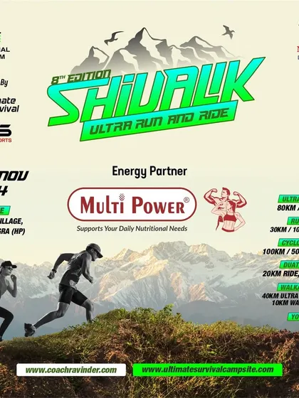 We're thrilled to have Multi Power as the Energy Partner for the Shivalik Ultra Run & Ride, fueling our athletes through the Himalayan journey.