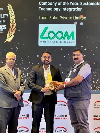 My team accepting the Sustainability Leadership Award 2025. This reflects my commitment to powering India with smarter, sustainable solutions.