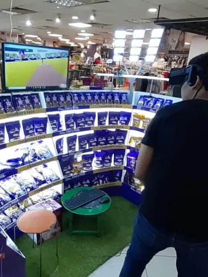 For this Cadbury promotion, we developed a VR experience that immersed shoppers in a branded virtual world. This form of "adver-gaming" is a powerful tool for product storytelling and creating a lasting brand impression in a competitive retail environment.