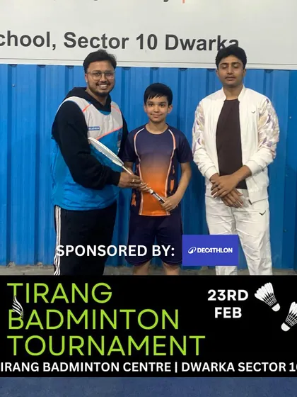Another champion from the Tirang Badminton Tournament. Our partnership with brands like Decathlon allows us to provide even better prizes and experiences for our players.
