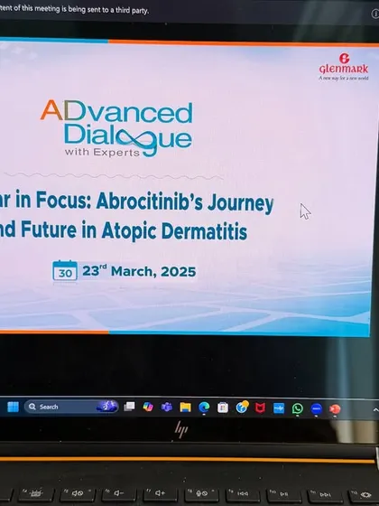 This presentation, "A Year in Focus," reviewed my experience with Abrocitinib for atopic dermatitis. As one of the first prescribers in India, I've seen its tremendous impact on patients' quality of life.