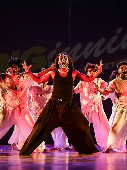 The intensity of a group performance at the BIG.inning finals. The energy, the makeup, the storytelling, it's a full production.