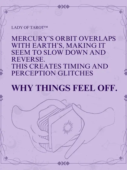 When things feel off, it might be Mercury Retrograde. This is because its orbit overlaps with Earth's, creating perception glitches. This post explains the astrological reason behind the chaos.