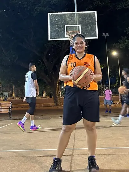 The captain of the Rim Raiders, a feisty team from our women's category that lives up to its name.