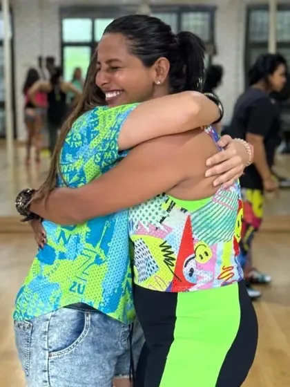 A hug that says it all. The connection and friendship within the ZIN community are truly special.