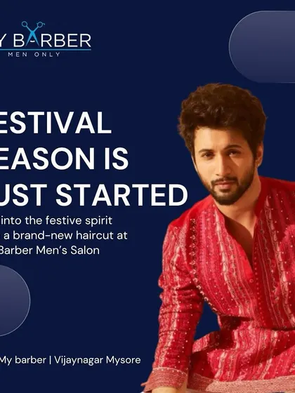 The festival season has started. Get into the spirit with a brand-new haircut from our salon in Vijayanagar, Mysore, and look sharp for every occasion.