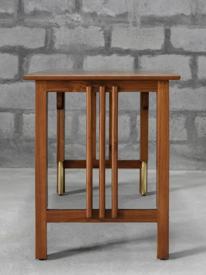 Introducing the Madhu Study Table, a statement of discerning aesthetics and master craftsmanship. The harmonious blend of solid teak and brass accents makes it a versatile addition to any interior style.