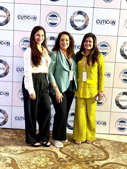 Posing with fellow women dermatologists at Cuticon 2025. It's inspiring to see so many brilliant women leading our field.