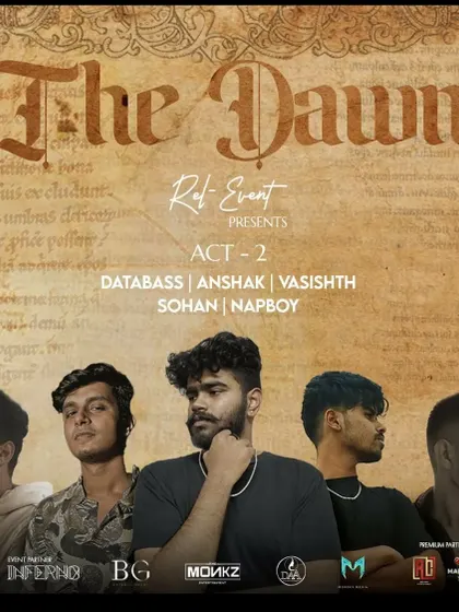 The poster for "The Dawn" at Kitty Ko, another high-profile event where I was part of the main lineup.