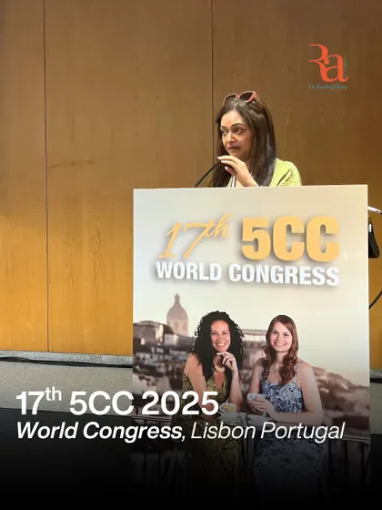 Speaking at the 17th 5CC World Congress in Lisbon, Portugal. It is a proud and humbling experience to represent India and share my knowledge on treating Indian skin tones on a global stage.