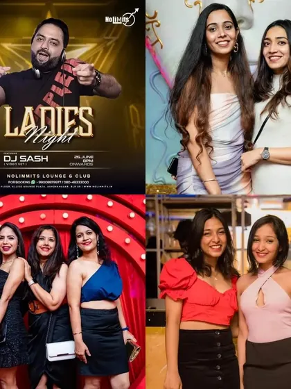 Another great collage from a Ladies' Night, showing friends enjoying the music and the night out.