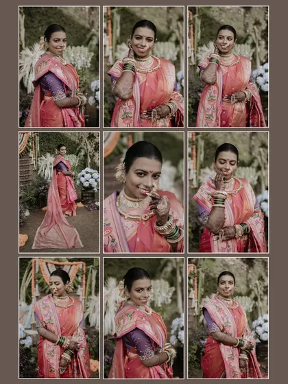 A collage showcasing a series of expressions and poses from a single bridal shoot. This format is great for telling a small story and showing the variety of shots we can capture.