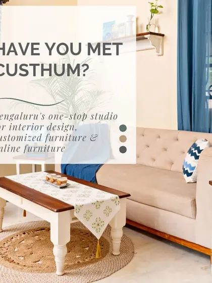 We are Bengaluru's one-stop studio for interior design, customized furniture, and our online furniture store.