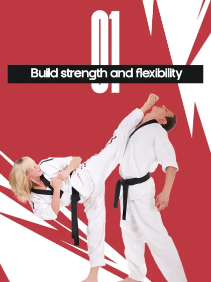 This graphic outlines one of the primary benefits of our training: building both physical strength and flexibility for a balanced body.