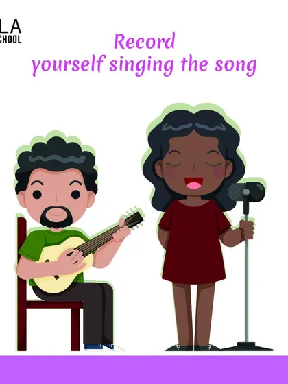 A tip for singers: record yourself singing the song. This is a technique I encourage to help students self correct and track their progress.