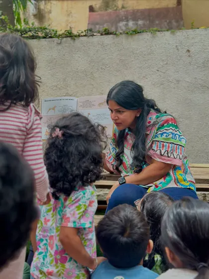 An author visit makes stories come alive. Anusha's interactive reading created a memorable experience, sparking conversations and inspiring the children's own pretend play long after the session ended.