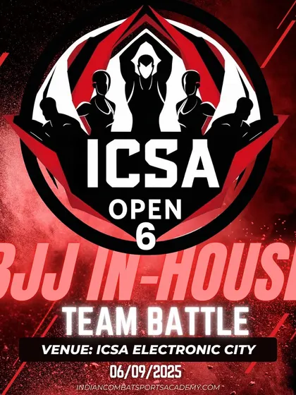 Announcing our ICSA Open 6, an in-house BJJ team battle. We foster a competitive spirit right here at home to prepare for the big stage.