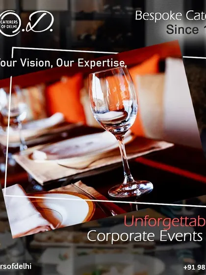We believe that even the smallest details matter. This image of a perfectly set table with premium glassware reflects our commitment to creating an unforgettable corporate event experience.