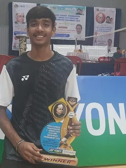 More good news from Maharashtra. Aditya Tripathi wins the Gold Medal in Boy's Singles U-19 at the State Ranking Tournament.
