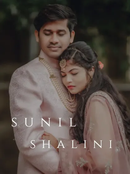 A tender portrait of Sunil and Shalini, capturing a quiet moment of embrace during their celebration.