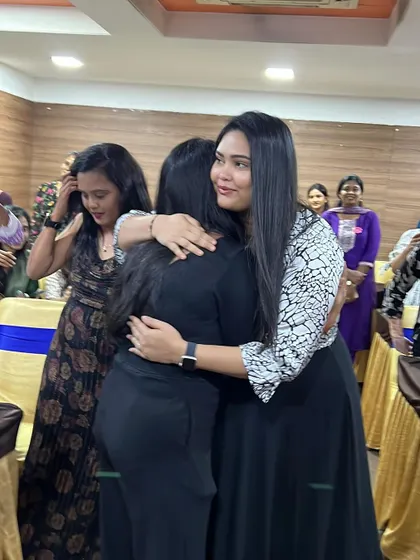 More hugs and happy moments. Building a supportive network is one of the best parts of our journey in the beauty industry.