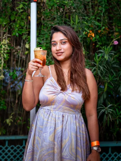 This Sunday felt a little Roman, a little French. A guest enjoys an artisanal liqueur from my friends at Lillet during our "Pastas from Ancient Rome" event, an afternoon soaked in celebrations.
