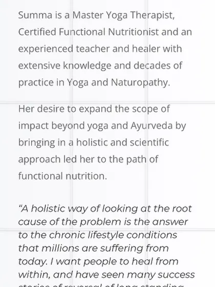 My philosophy is simple: looking at the root cause is the answer. I have seen countless success stories of people healing from within, and that is what inspired the creation of Sankalp Functional Nutrition.
