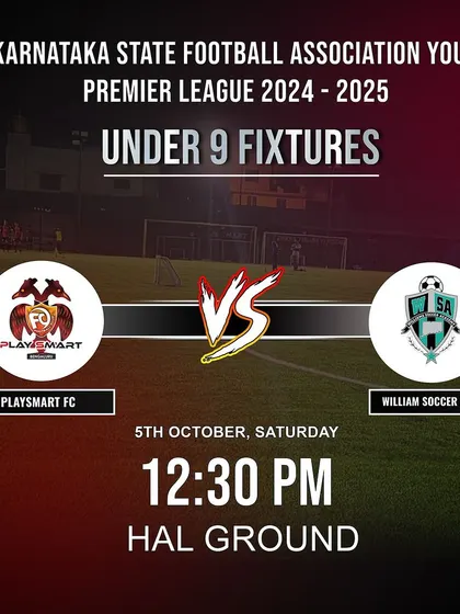 Game day is coming! Fixture for our U-9 team's match against William Soccer Academy.