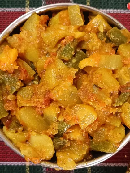 My Lauki Aloo Sabzi, a simple and healthy dish that is light on the stomach but full of flavor. It's a great example of how I make everyday vegetables taste special.