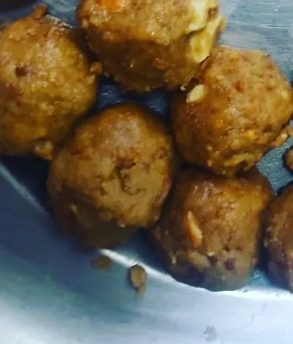 Wholesome whole wheat laddus made by the children for our Diwali celebration. They participated in every step, from mixing the ingredients to rolling the final product, learning about their culture through hands-on experience.